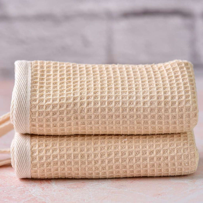 Jungle Culture Kitchen Dish Cloths - All-Purpose Natural Cleaning Cloth - Beige