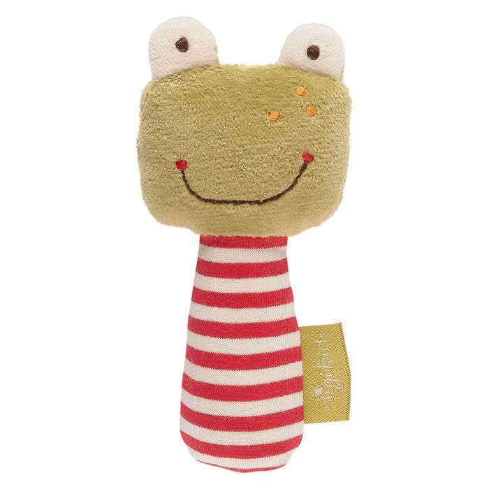 Sigikid Rattle Frog, Organic Cotton