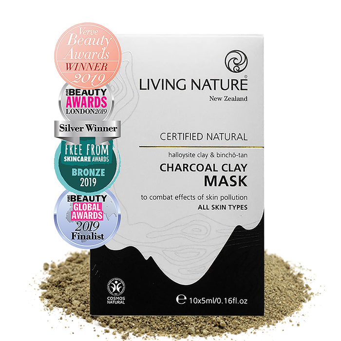 Living Nature Charcoal Clay Mask 10x5ml - 01/2024