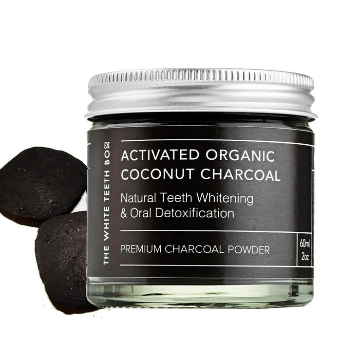 The White Teeth Box Activated Organic Coconut Charcoal Oral Powder
