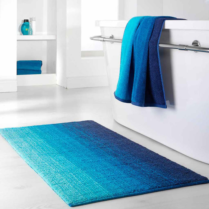 Dyckhoff Colori Bath Mat 100% Organic Cotton Blue