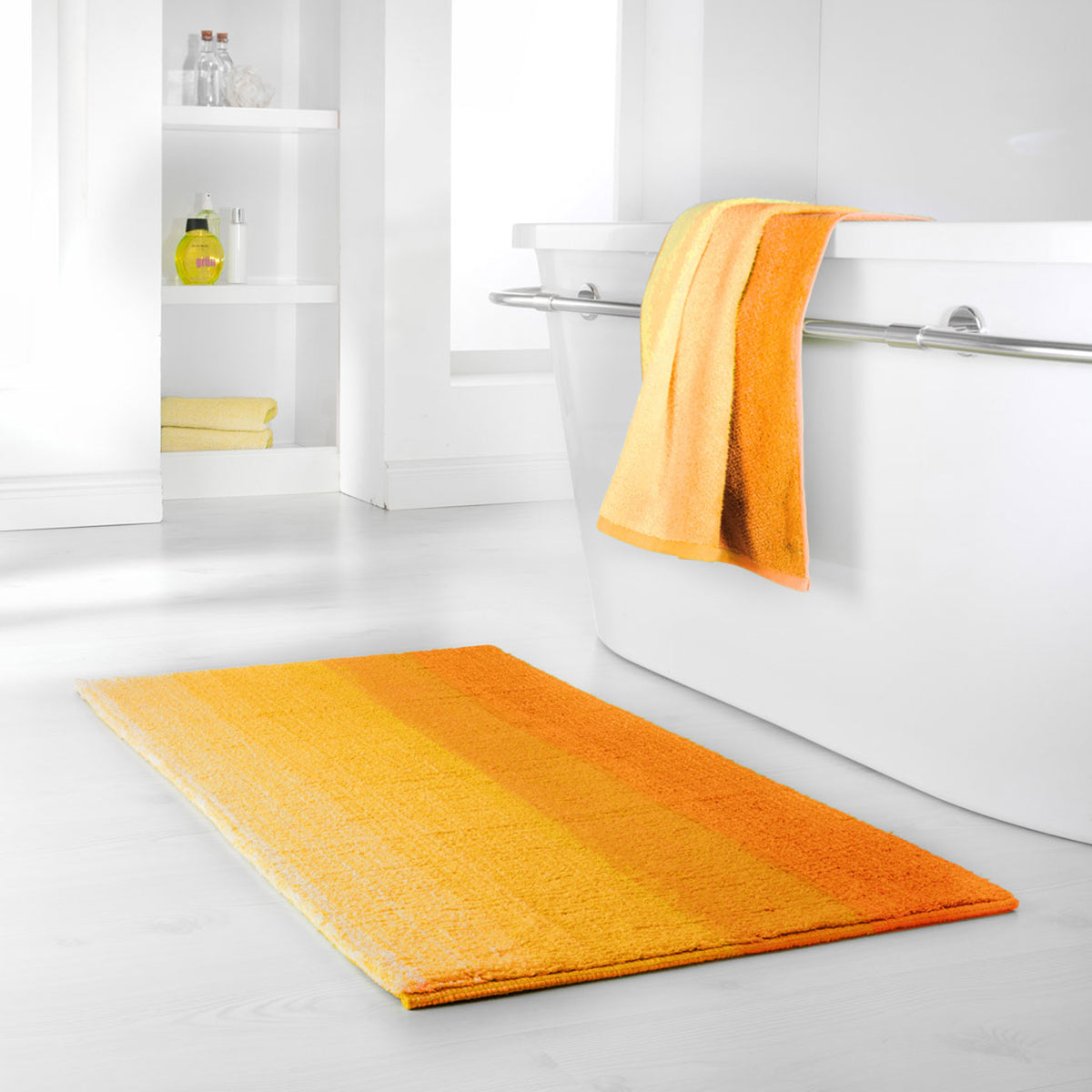 Yellow online bath mat