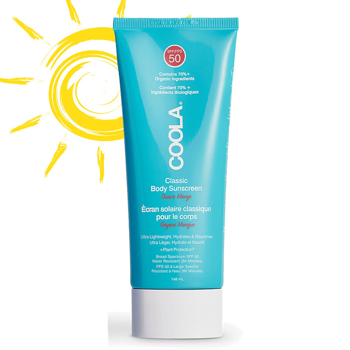 COOLA Classic Body Organic Sunscreen Lotion SPF50 - Guava Mango 148ml