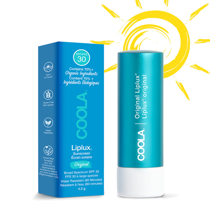 COOLA Classic Liplux® Organic Lip Balm Sunscreen SPF30 - Original