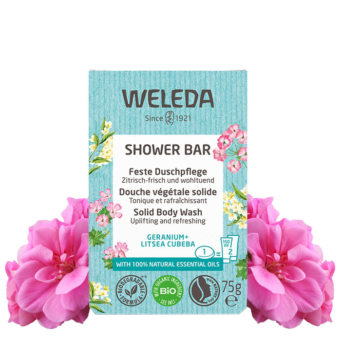 Weleda Geranium & Litsea Cubeba Shower Bar 75g - 01/2024