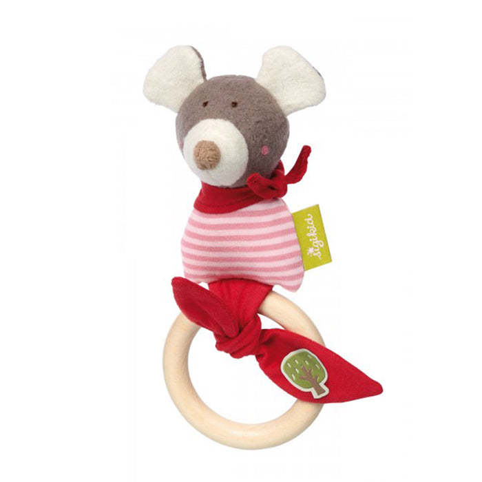 Sigikid Grasp Toy Mouse, Green Collection