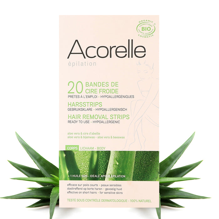 Acorelle Hair Removal Strips for Body - 20 Strips