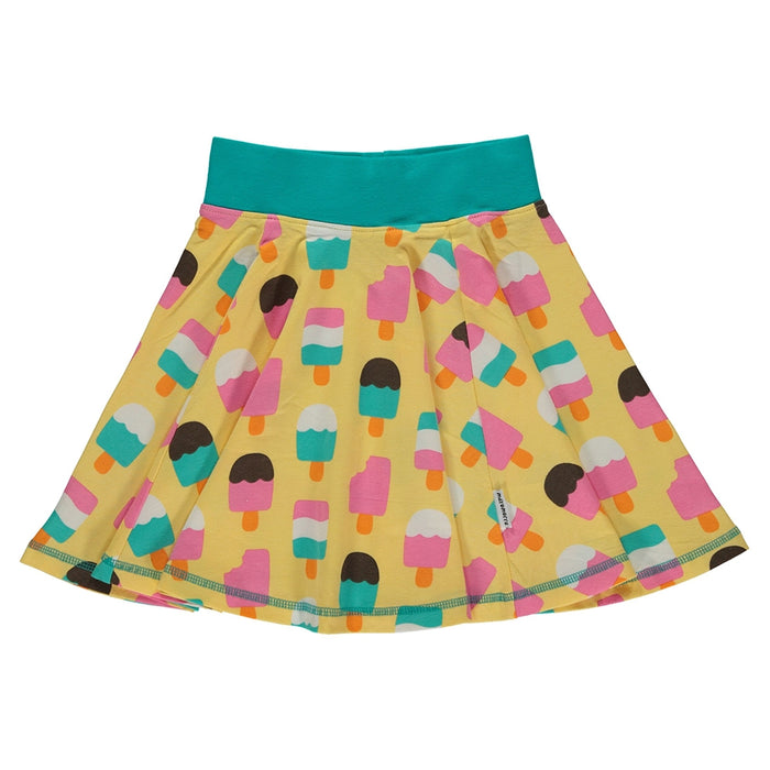 Maxomorra Ice Cream Yellow Spin Skirt