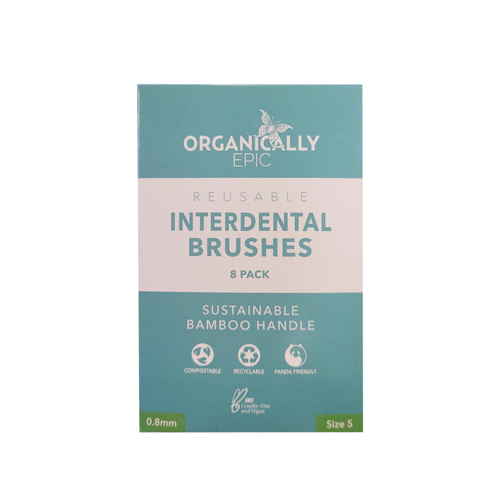 Organically Epic Interdental Brushes Size 5 = 0.8mm Pack of 8 —