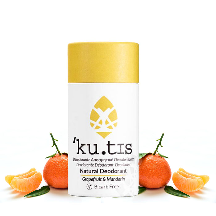 ku.tis Natural 100% Biodegradable Bicarb Free Deodorant Grapefruit & Mandarin 55g