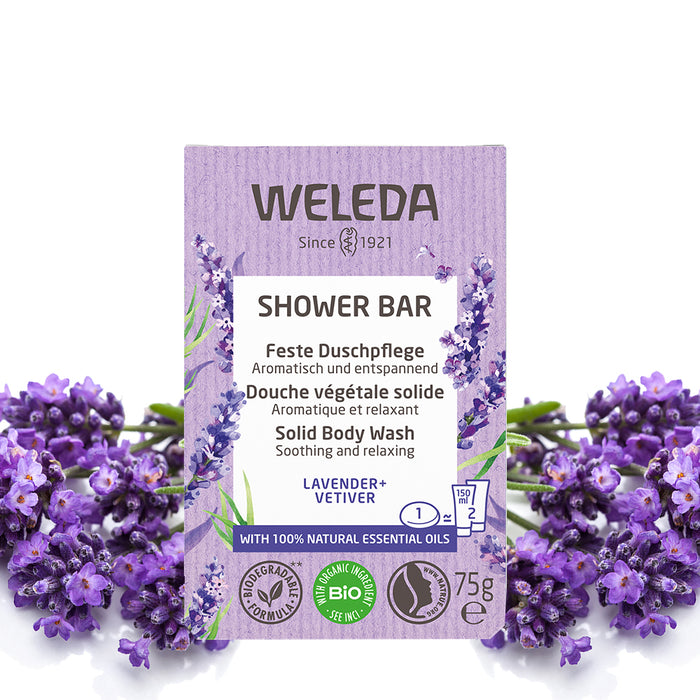 Weleda Lavender & Vetiver Shower Bar 75g - 03/2024