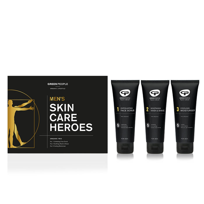 Green People Men's Skin Care Heroes Gift Set