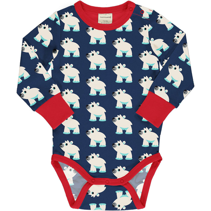 Maxomorra POLAR BEAR Bodysuit Long Sleeved