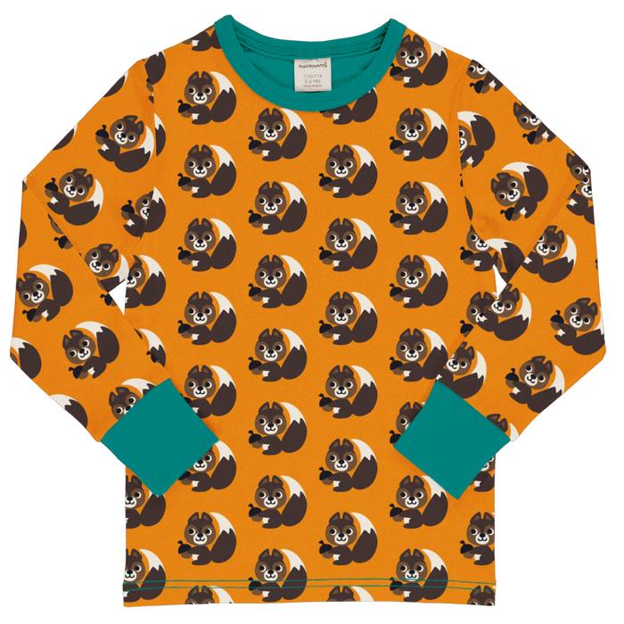 Maxomorra Squirrel Top Long Sleeved