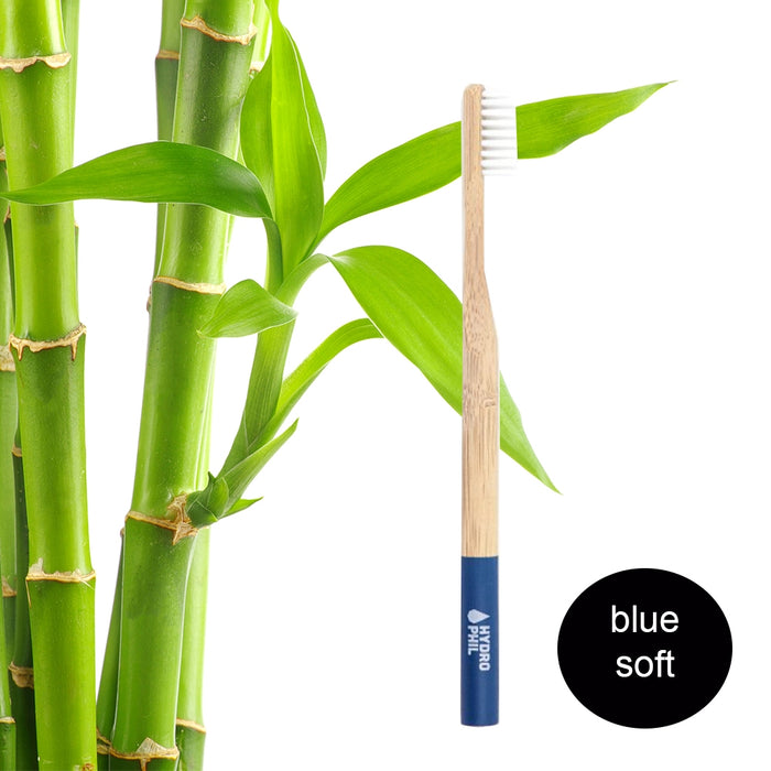 Hydrophil Adult - Biodegradable, Bamboo Toothbrush Blue - Soft