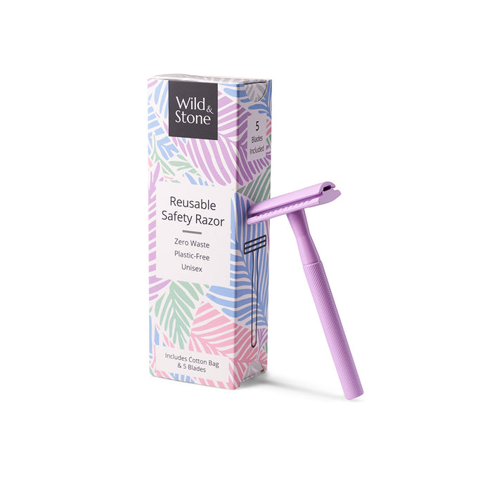 Wild & Stone Reusable Safety Razor in Purple