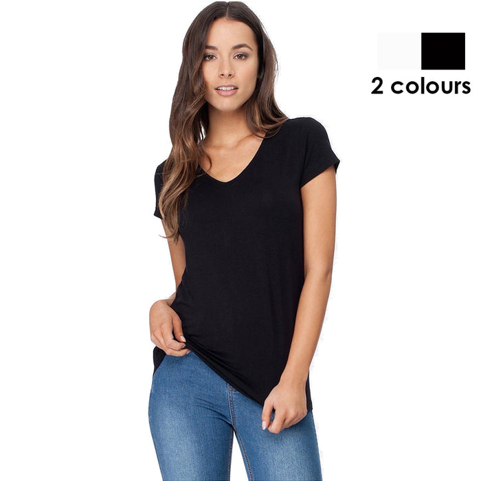 Boody Organic Bamboo Womens V-Neck T-Shirt