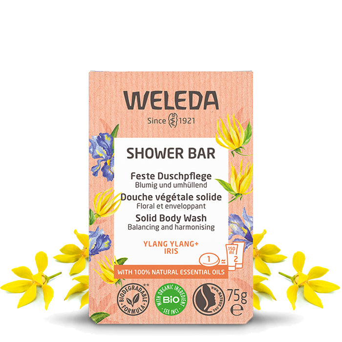 Weleda Ylang Ylang & Iris Shower Bar 75g - 12/2023